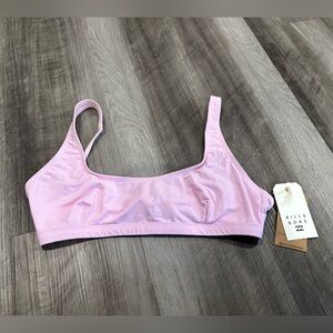 NWT Billabong Light Pink/Lilac Swim Bikini Top - Size Large